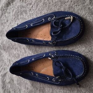 Mercanti Fiorentini Navy Moccasins, Size 7B Women, EUC
